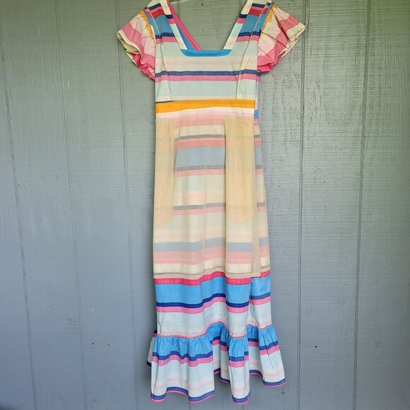 Plenty by Tracy Reese Multicolor Ruffled Maxi Belted Dress. Size XL - Picture 7 of 11